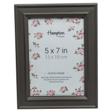 PAL301957G Paloma Photo Frame 5x7 (13x18cm) Grey distressed wood finish. Black backs with swivel clips. Individually boxed