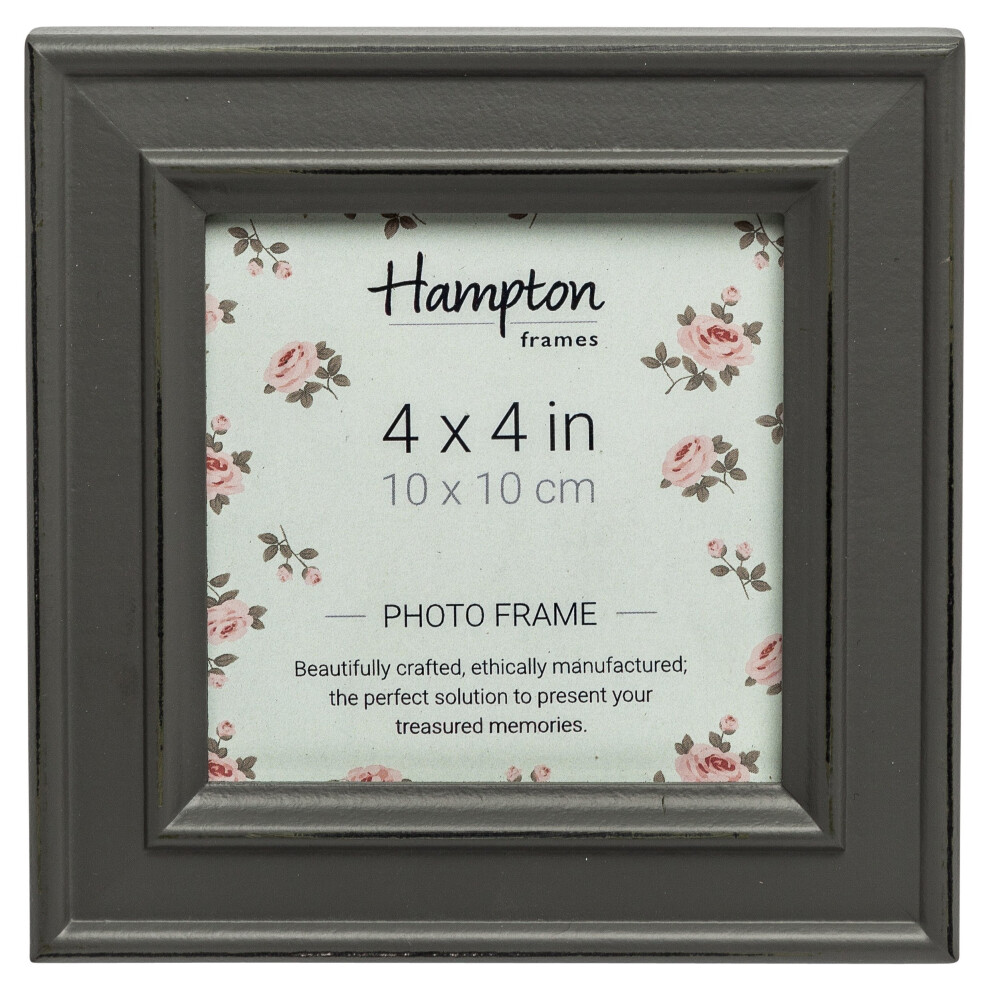 Hampton Frames Paloma Square Photo, Wood, Grey, 14.5 x 14.5 x 2.5 cm