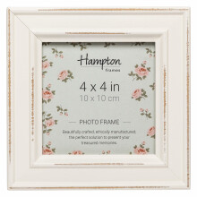 Hampton Frames Paloma Square Photo, Wood, White, 14.5 x 14.5 x 2.5 cm
