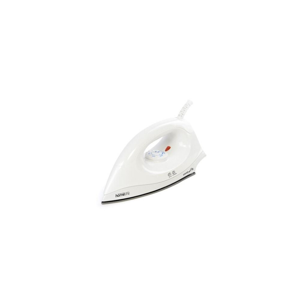 HomeLife ''Coral X-15'' 1200w Dry Iron - Non-Stick Soleplate - White