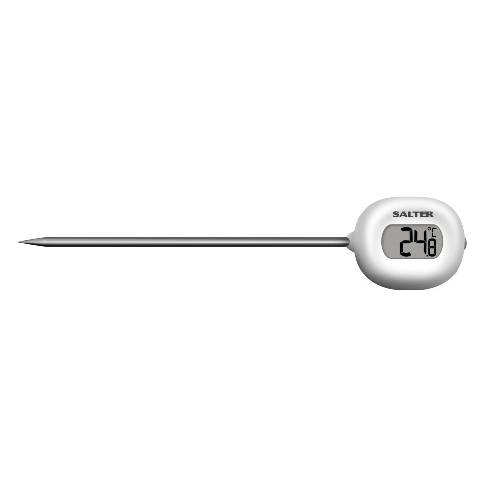 Salter Digital Kitchen Thermometer, Handy Instant Read Food Probe for Meat, Cooking, BBQ, Confectionery, Jam making, Within 0.1 Degree Precision,...