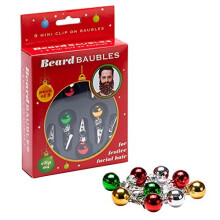 Beard Baubles Christmas Ornaments - Novelty Gift, Stocking Filler & Secret Santa Idea, DP0951