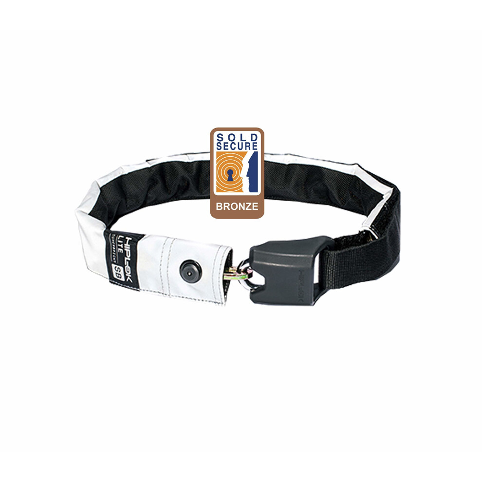 Hiplok Lite Unisex Adult Wearable Chain Bicycle Lock, Multicolour (High Visibility), 6 Mm X 75 Cm 5060277660715