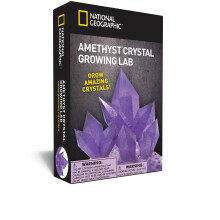NATIONAL GEOGRAPHIC Purple Crystal Growing Lab – DIY-Kristallkreation – inklusive echter Amethyst-Kristallprobe