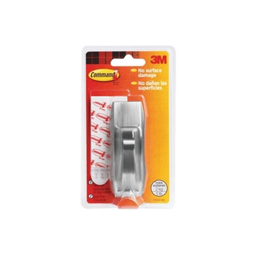 3M Company MR03-BN LG Command Modern Reflection Metal Hook - Large - Pack Of 4