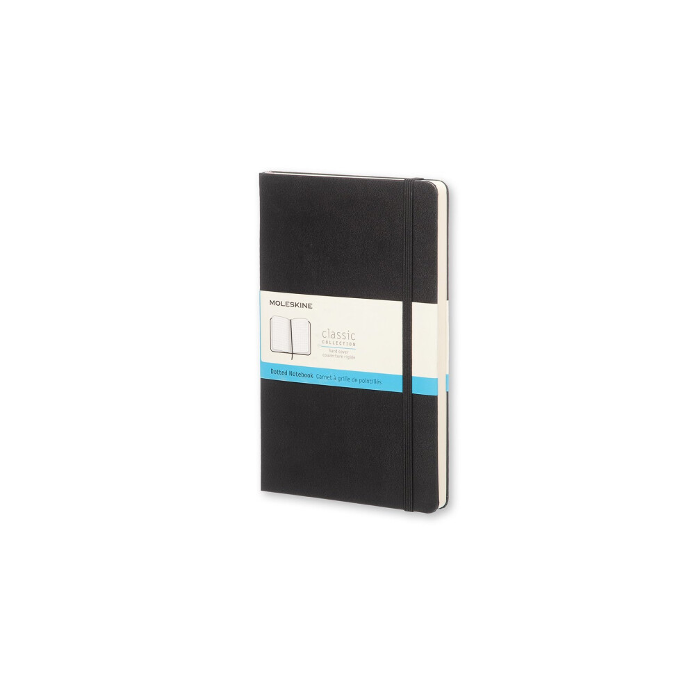 Moleskine Black/Ivory Dotted Notebook Hard Large
