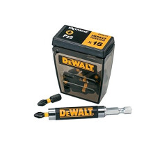 DEWALT Dt70618T Impact Torsion Bits Pz2 Tic Tac Box Of 15 + Holder