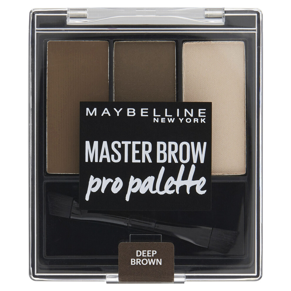 Maybelline Master Brow Pro Palette Kit Deep Brown 3.4g