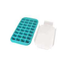 Lékué 0620100V08C050 Industrial Ice Cube Tray, Natural Rubber, Blue