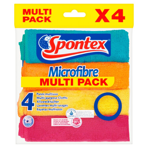 Πανάκια μικροϊνών Spontex, 4 πανάκια