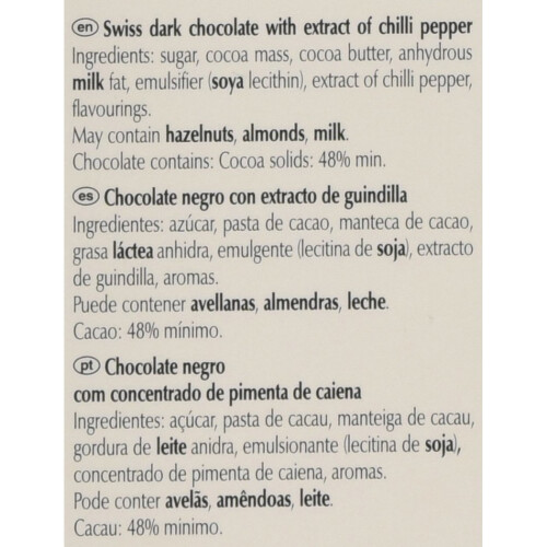 Lindt Lindt Excellence Chilli Dark Chocolate, 100g 2