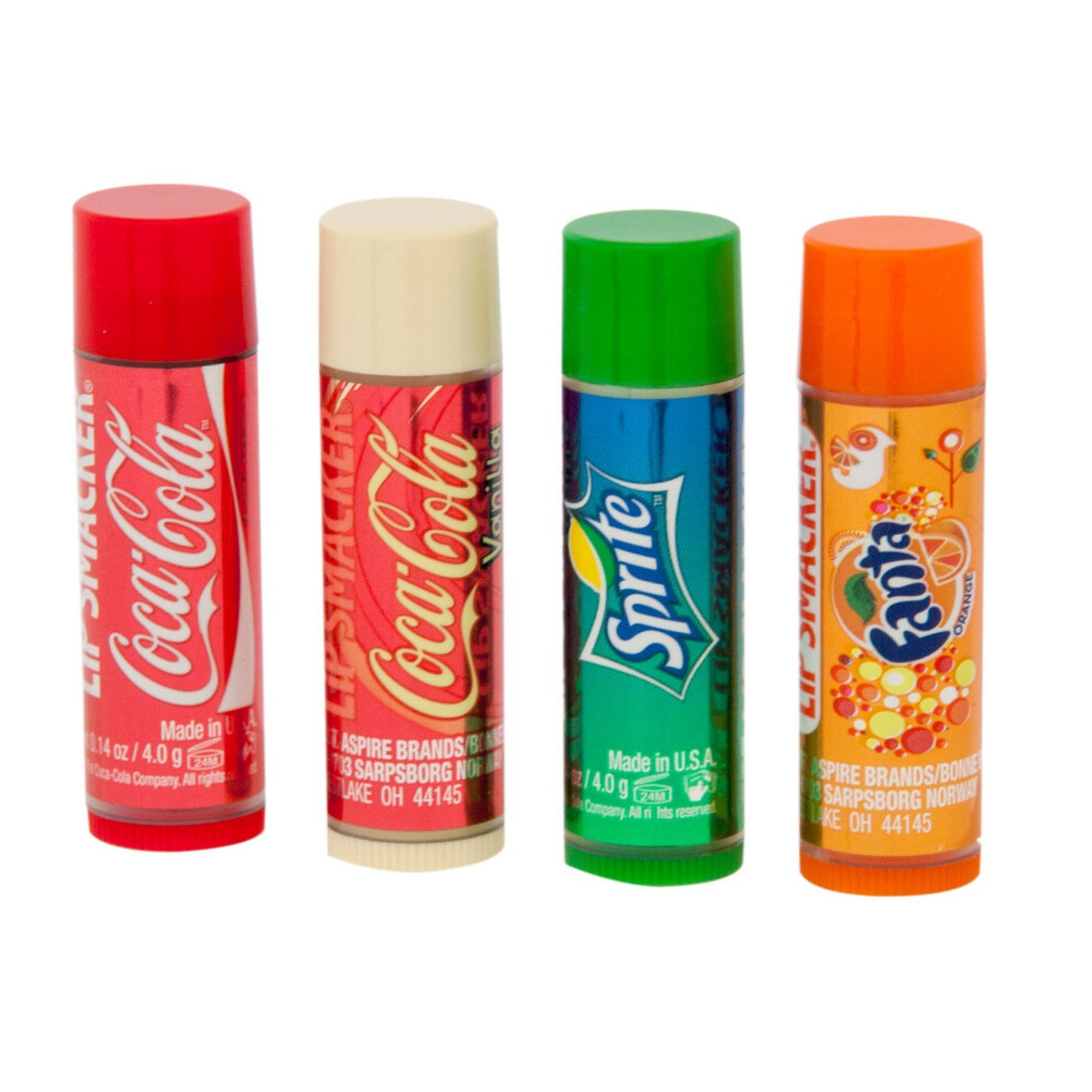 Coca Cola Lip Smacker lip balms, in 4 different Flavours