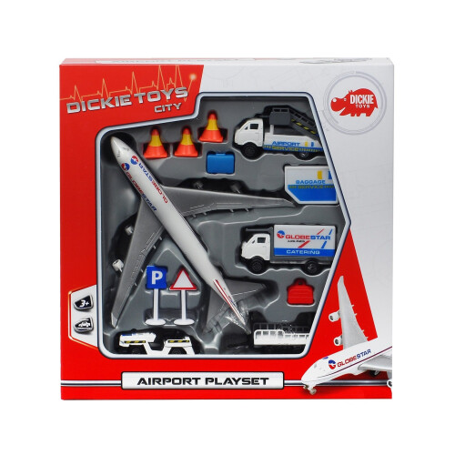 DICKIE TOYS Letisko Hern    sada 7 x 7 2