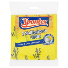 Spontex Multi-Purpose Microfibre Cloth 2pk