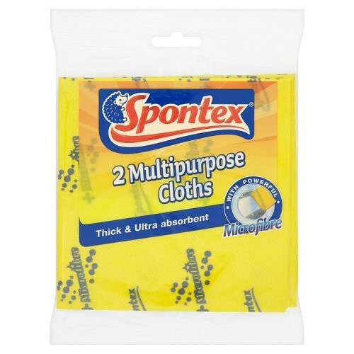 Spontex Multi-Purpose Microfibre Cloth 2pk