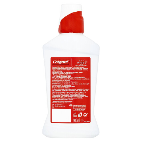 Colgate Colgate Max White Whitening Mouthwash, 500 ml 1