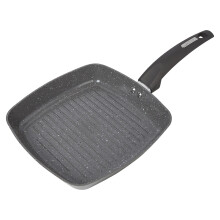 Tower Cerastone Forged Aluminium Grill Pan with Easy Clean Non-Stick Ceramic Coating, 25 cm - Graphite