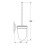 Grohe GROHE 40374001 Essentials Toilet Brush Holder Silver 3