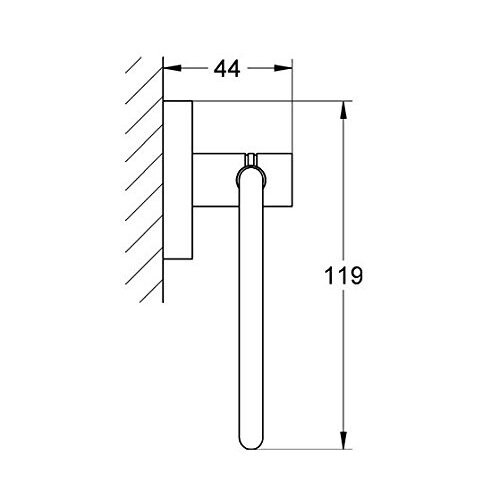 Grohe GROHE 40689001 Essentials Paper Roll, Silver 1