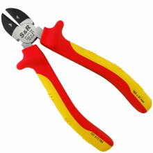 S&R VDE side cutter / wire cutter 160mm 1000V VDE-tested (German Electrical Engineering Association Serie) Chrome vanadium steel, phosphated
