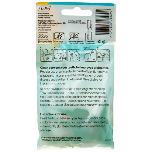 Tepe TePe 0.7 mm Size 4 Original Interdental Brush - Pack of 8 1