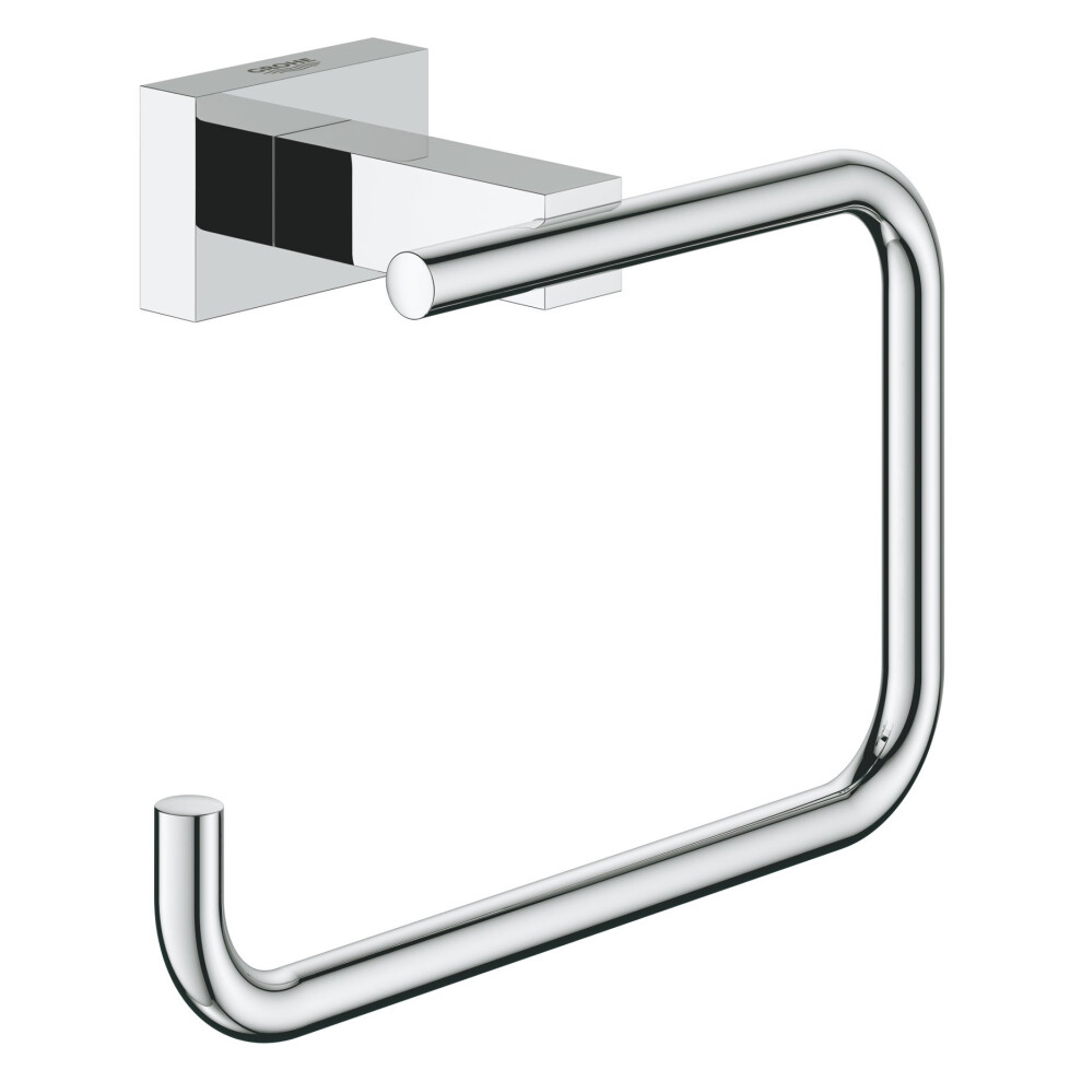 Grohe 40507001 Essentials Cube Wall Mounted Roll Holder Silver