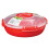 Sistema Sistema Round Microwave Dish, Red, 1.3 L 1