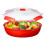 Sistema Sistema Round Microwave Dish, Red, 1.3 L 3