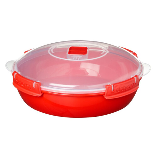 Sistema Sistema Round Microwave Dish, Red, 1.3 L 1