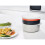 Joseph Joseph Joseph Joseph M-Cuisine 4-Piece Stackable Microwave Cooking Set - Stone/Orange 4
