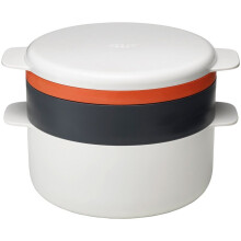 Joseph Joseph M-Cuisine 4-Piece Stackable Microwave Cooking Set - Stone/Orange