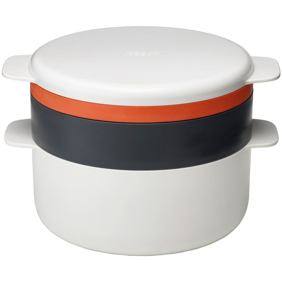 Joseph Joseph M-Cuisine 4-Piece Stackable Microwave Cooking Set - Stone/Orange
