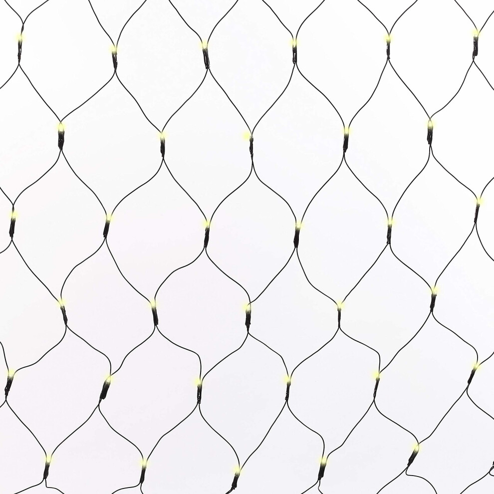 The Christmas Workshop 86590 180 Warm Led Chaser Net Lights White
