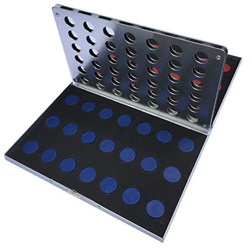 Travel connect 4 game in metal case