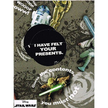 Star wars 2 sheets of gift wrap and 2 gift tags