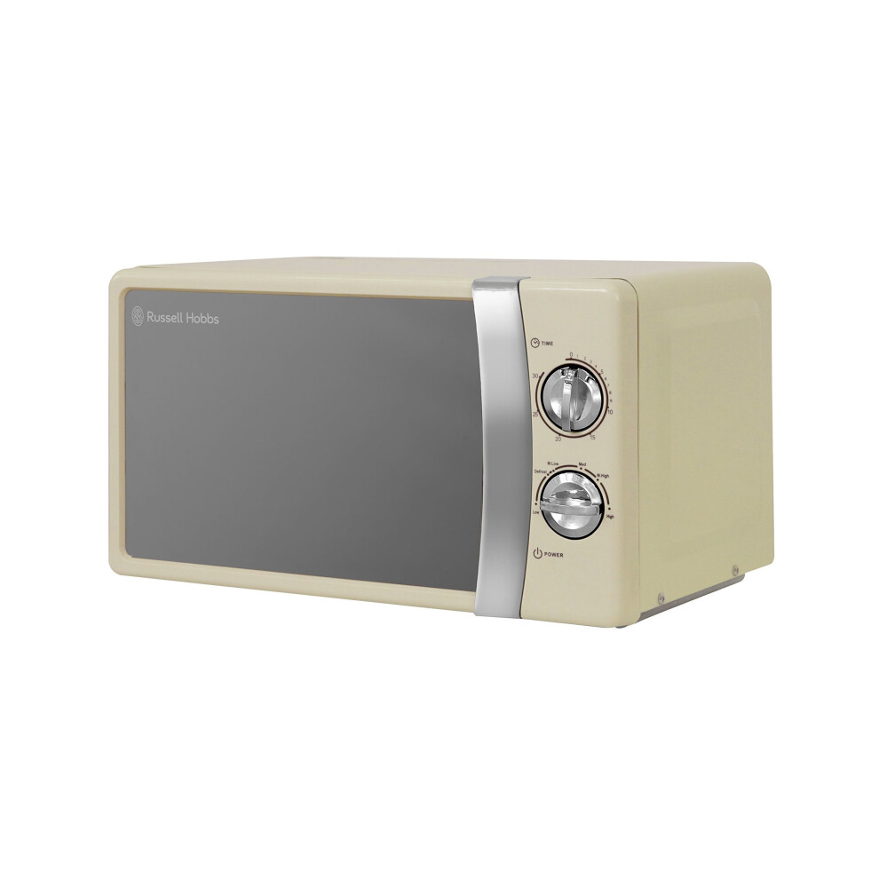 Russell Hobbs RHMM701C 17L Manual 700w Solo Microwave Cream