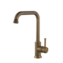 Hiendure® Antique Brass Finished Antique Kitchen Sink Tap with Swivel Spout