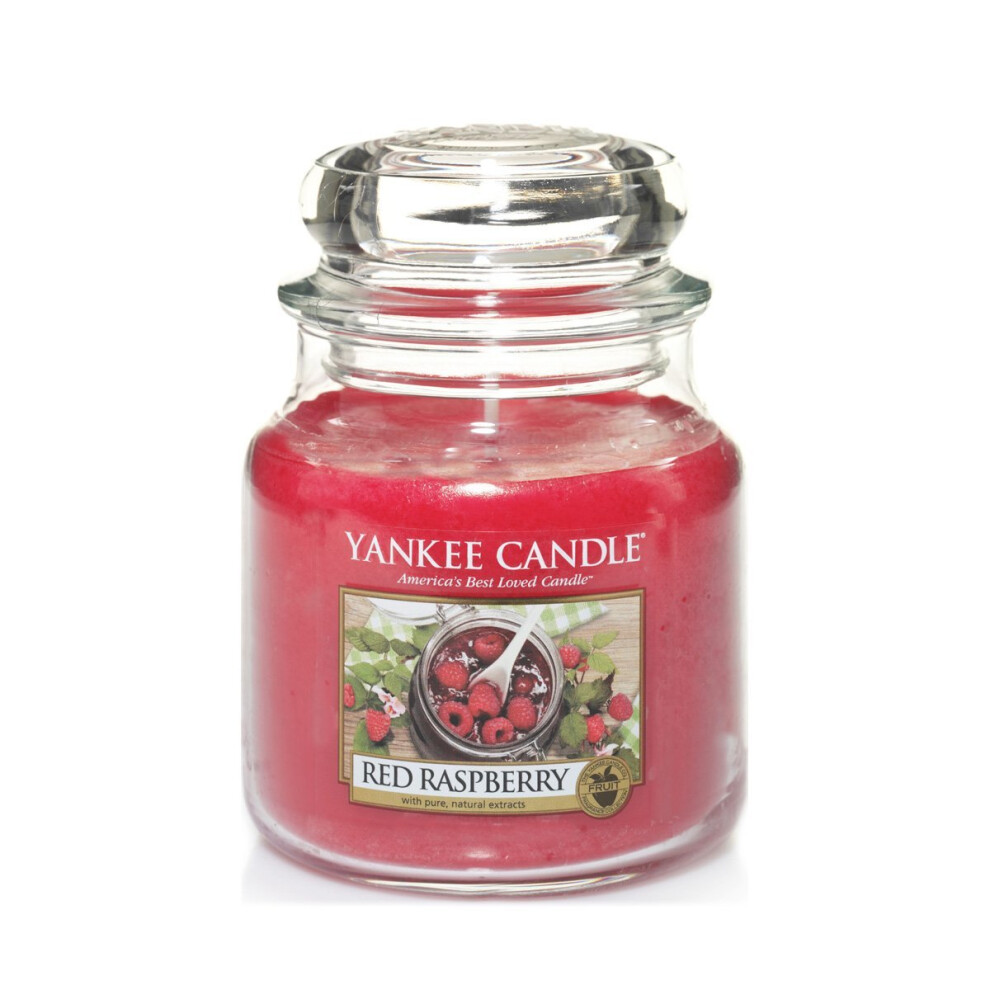 Yankee Candle Medium Jar Candle, Red Raspberry