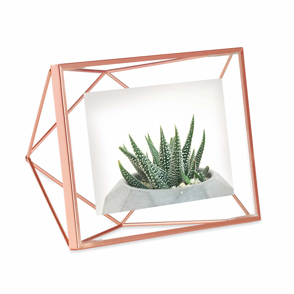 Umbra 313016-880, Steel Prisma Multi-Photo Frame, Copper (Cuivre), 4x6