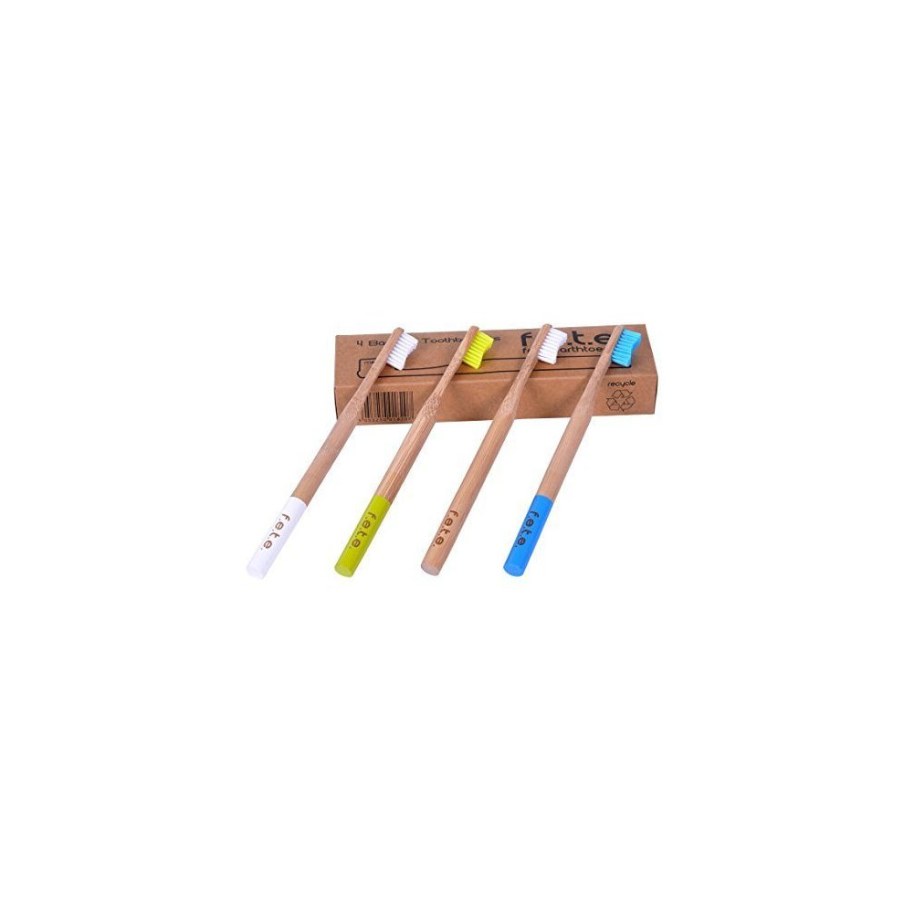 F.e.t.e.-(From-Earth-To-Earth) Fete Bamboo Toothbrushes - Eco-Friendly Bamboo Handles And Bpa-Free Biodegradable Nylon Bristles For Natural Dental Care Ã¢Â¬Â Environmentally...