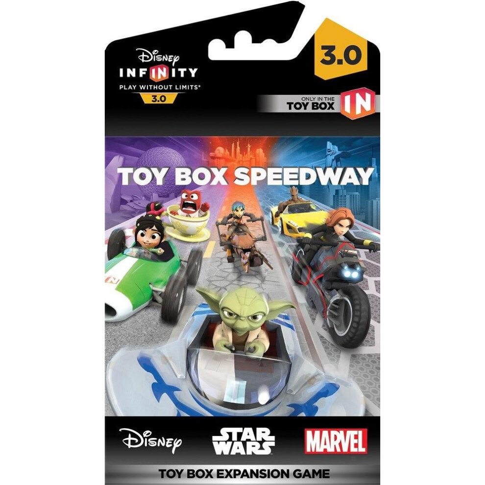 Disney Infinity 3.0 - Toy Box Speedway - Toy Box Expansion Game - PS4 - Xbox 360 - Xbox 1 - PS3 - Nintendo Wii U - Star Wars - Marvel