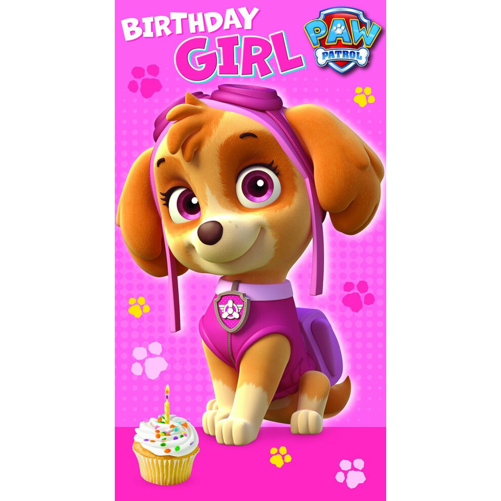 Paw Patrol Girl Birthday Card