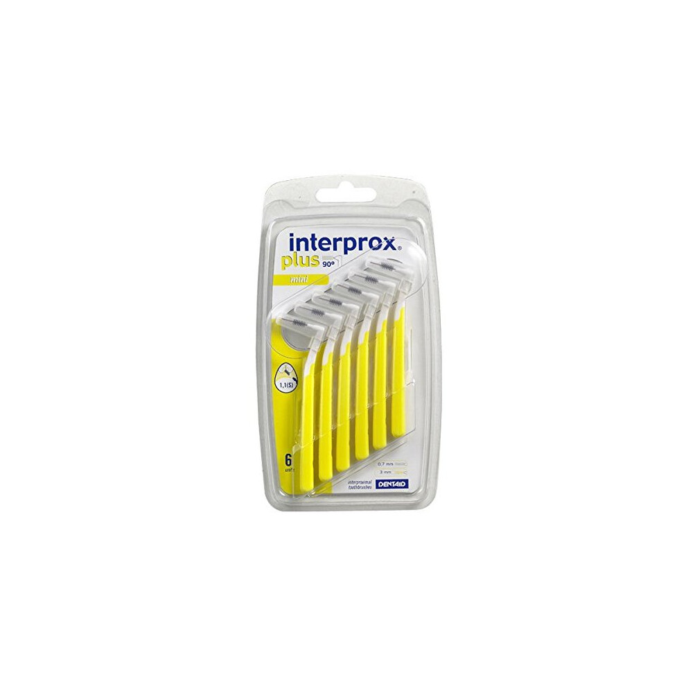 Interprox Plus Interdental Brush Yellow (Pack of 3ÃÂ Mini 6ÃÂ Pack (3ÃÂ x Pack of 6)