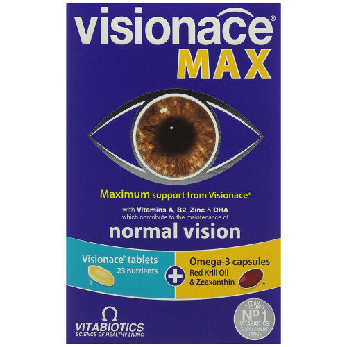 Vitabiotics Visionace Max - 56 tablettia/kapselia