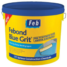 Febond Blue Grit - Extra grip plaster bonding agent - 10L