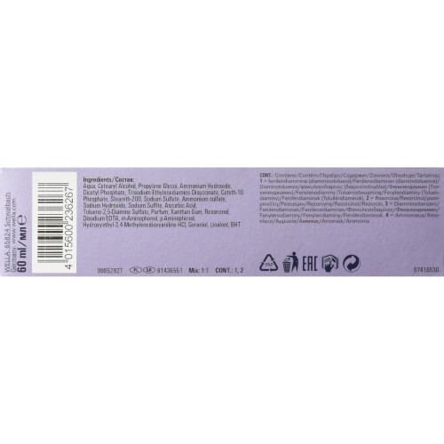 Wella WELLA Number 8/1 Illumina Coloring 1