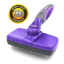 Best Quality Self Cleaning Slicker Brush - Gently Removes Loose Undercoat, Mats and Tangled Hair - Your Dog or Cat Will Love Being Brushed with the...