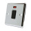 AET CPC20ASWIBL 20 A Double Pole Classical Chrome Polished Black Insert Plastic Rocker Switch with Neon Indicator 1