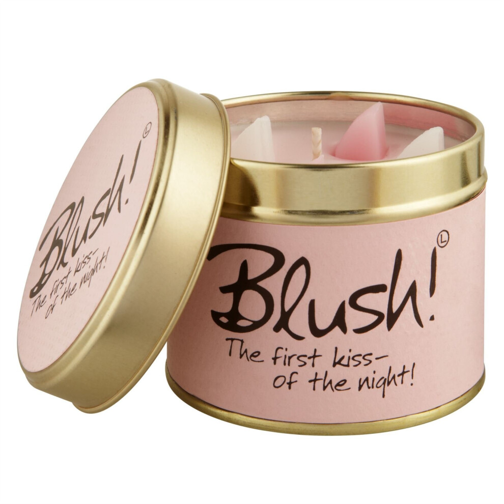 Lily-Flame Candle in a Tin Blush