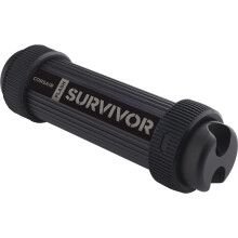 Corsair CMFSS3B-256GB Flash Survivor Stealth 200 m 256 GB USB 3 Robustes Design Wasserdichtes USB-Flash-Laufwerk - Schwarz